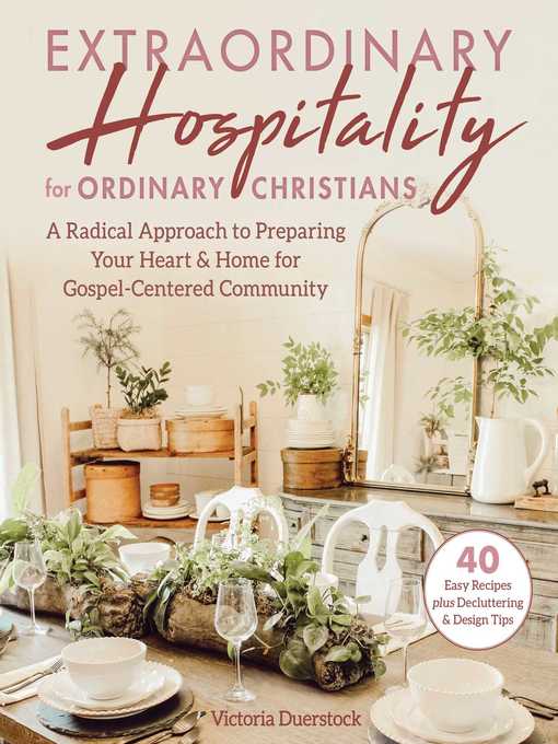 Title details for Extraordinary Hospitality for Ordinary Christians by Victoria Duerstock - Wait list